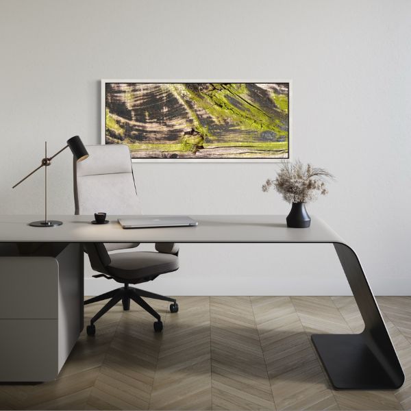 Schallschutz-Leinwand im Einzelbüro