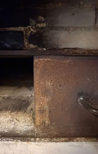 Detail historischer Brotbackofen Mohr-Neumeister Mittelmühle Bellheim ©Christina Rasimus
