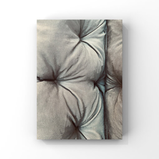 Detailfotografie von vereistem Polster