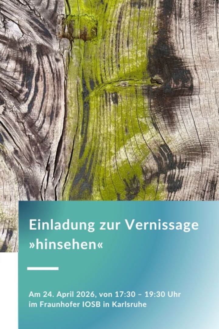 Flyer Einladung zur Vernissage am Fraunhofer Institut | CR Interior Art