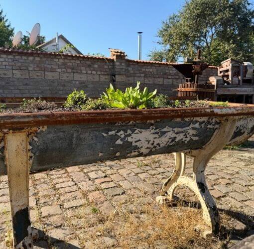 Historische Teigwanne Altes Sägewerk Mittelmühle Bellheim ©Christina Rasimus 