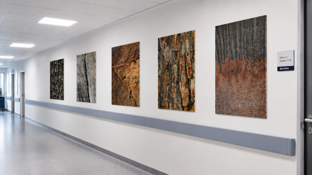 Fotokunst im Klinikflur