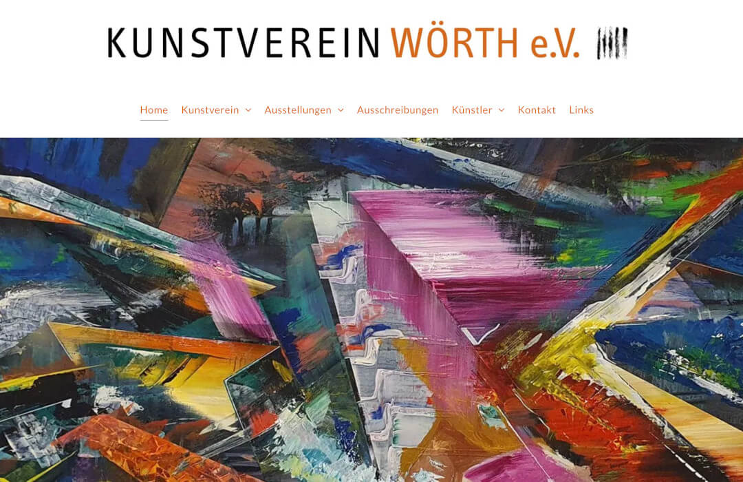 Website des Kunstvereins Wörth Website des Kunstvereins Wörth