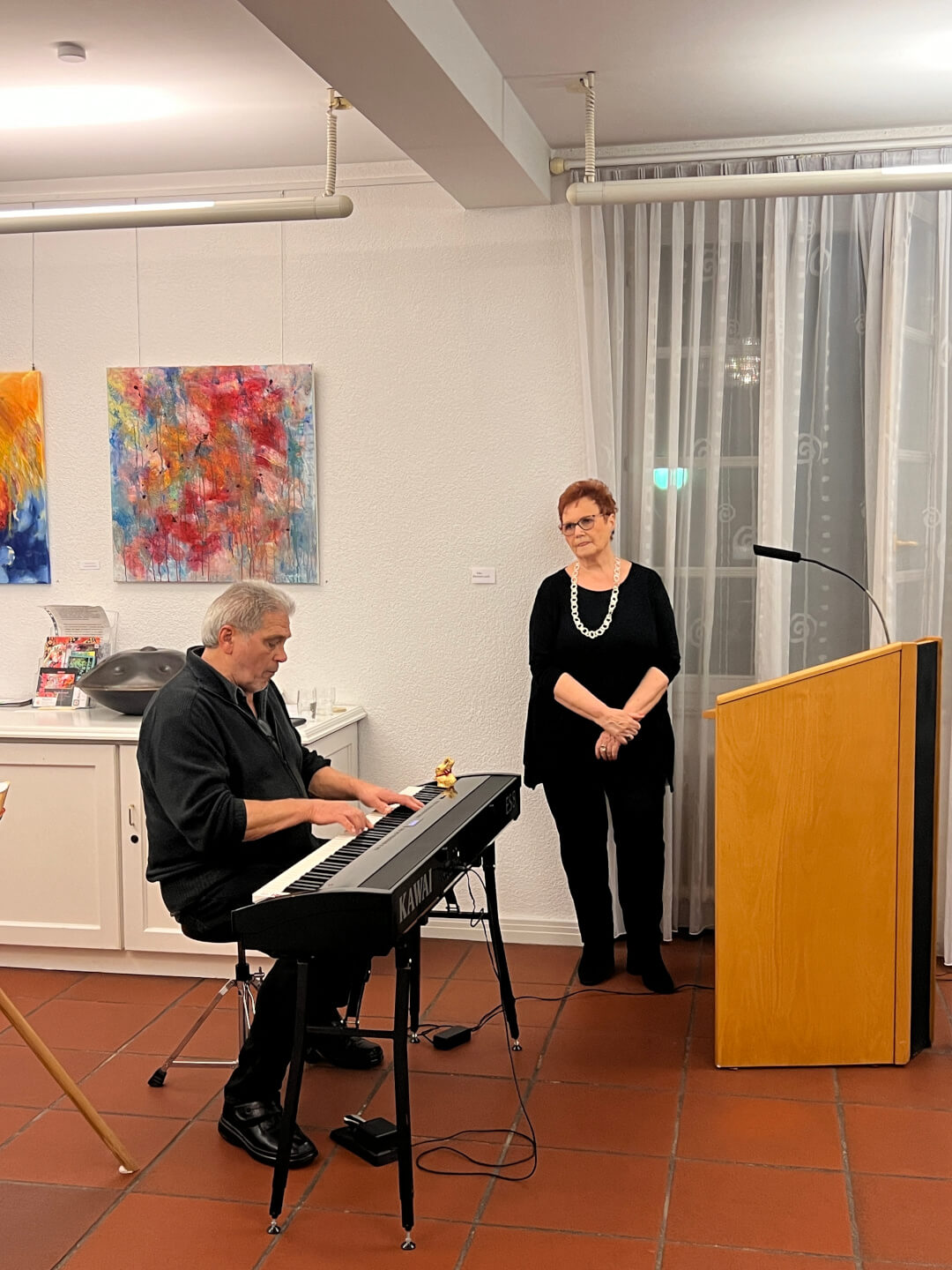 Mitgliederausstellung des Kunstvereins Wörth 2024 Bild 3 Eröffnung der Mitgliederausstellung des Kunstvereins Wörth 2024