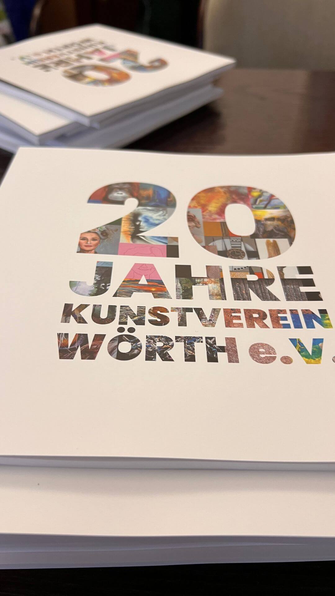 Titelbild der Jubiläumsschrift zum 20-jährigen Bestehen des Kunstvereins Wörth