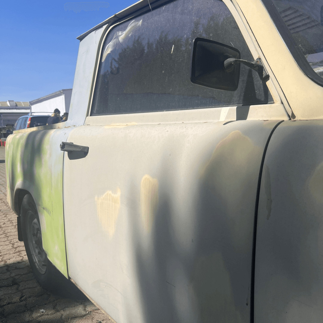 Seitenansicht Oldtimer Seitenansicht eines Oldtimers