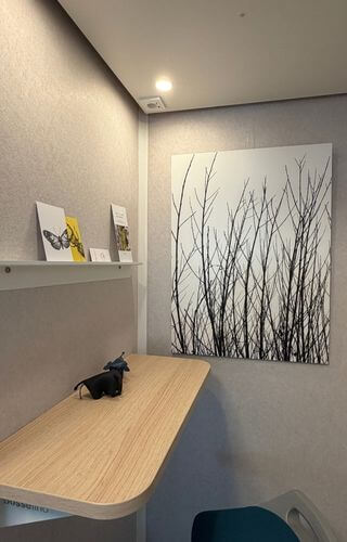 Fotografie Holzzaun in Arbeitsraum | Naturkunst für Unternehmen