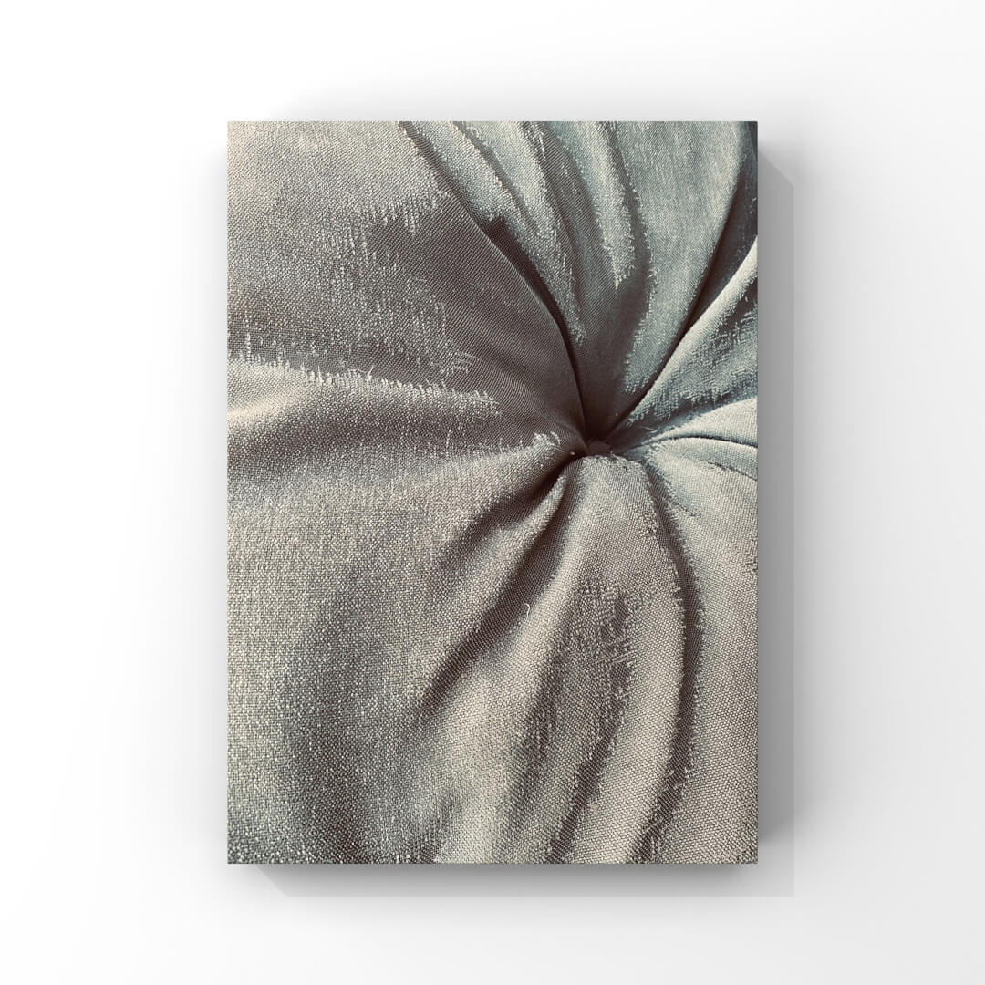 Detailfotografie von vereistem Polster